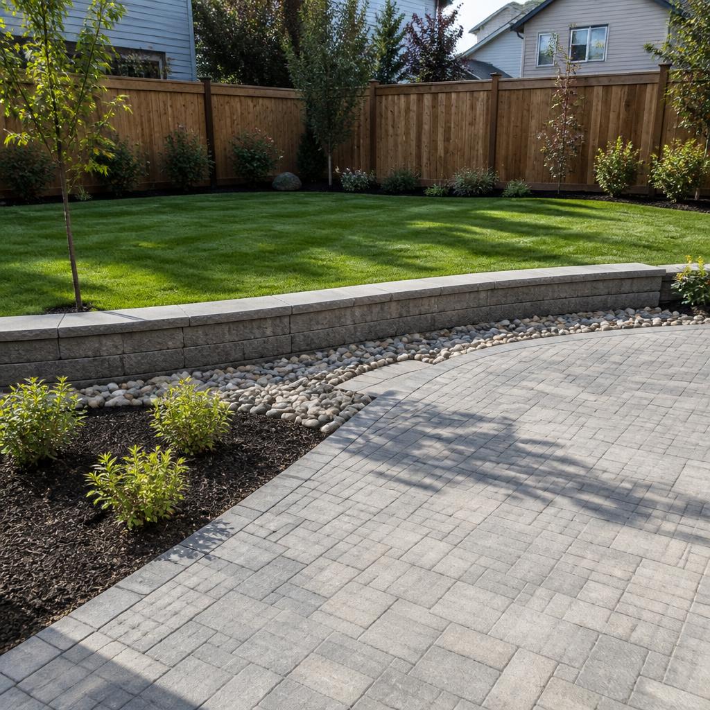 Backyard Refresh — Riverbend, Edmonton after landscaping by GreenLand Contracting Edmonton
