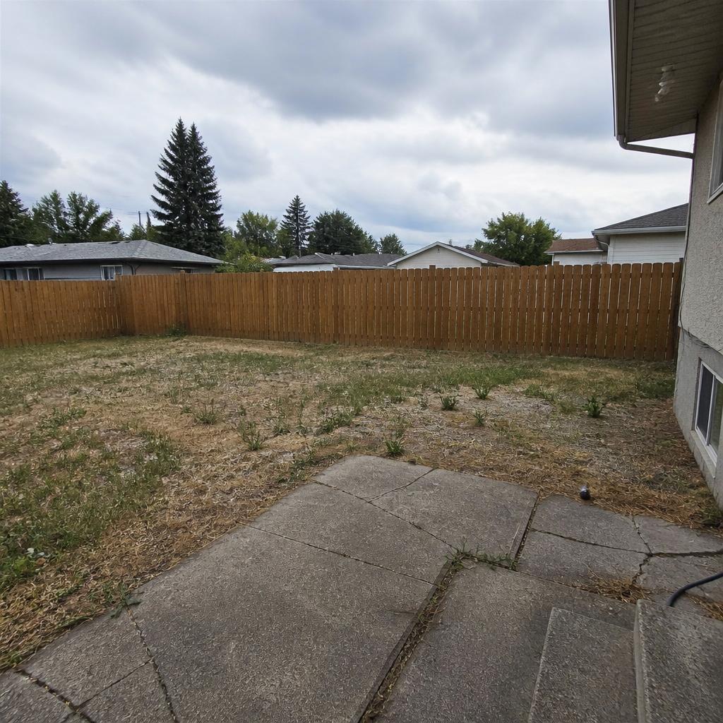 Backyard Refresh — Riverbend, Edmonton before landscaping renovation