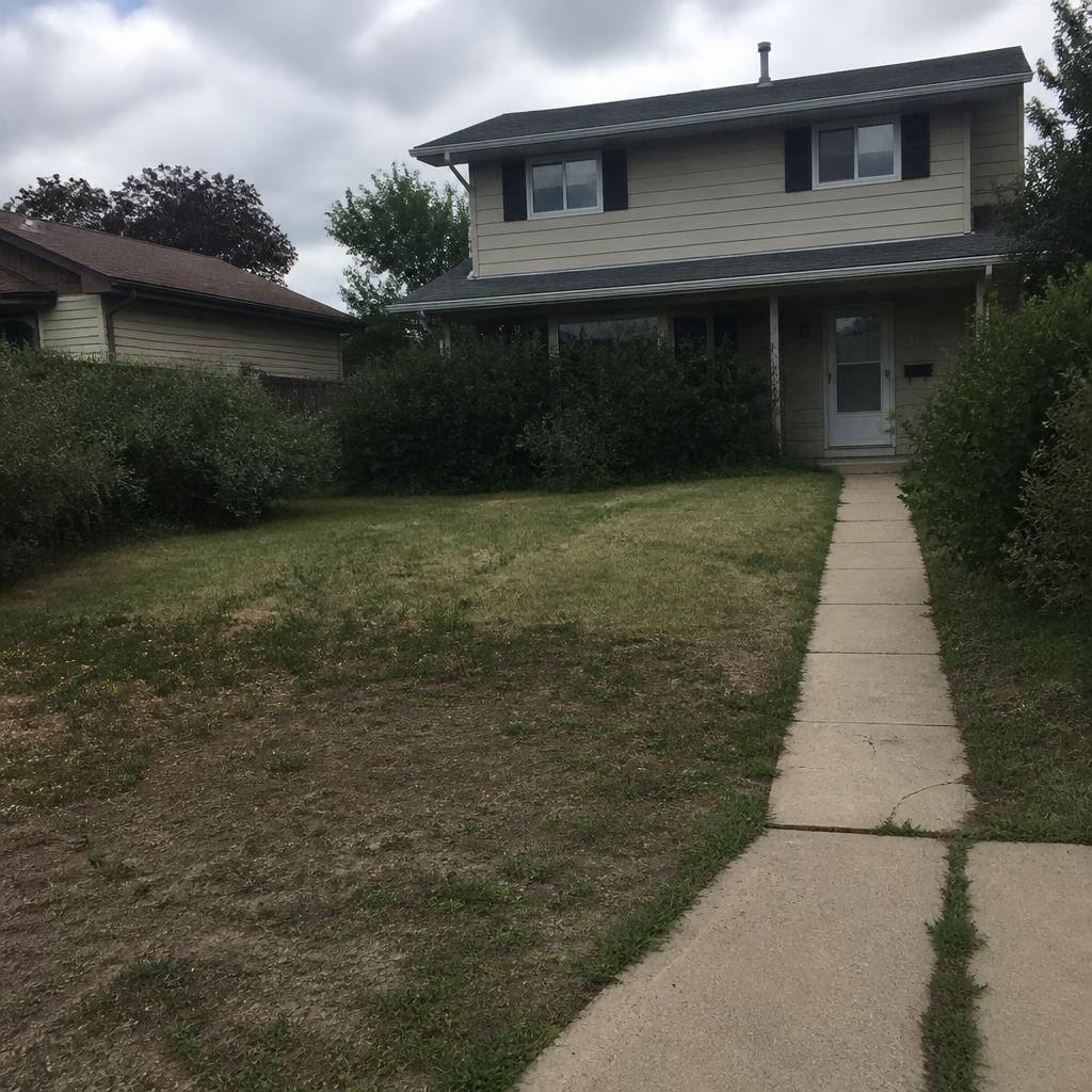 Full Front Yard Renovation — Windermere before landscaping renovation