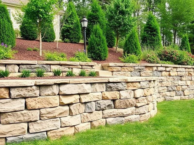 Retaining Walls project in Edmonton by GreenLand Contracting