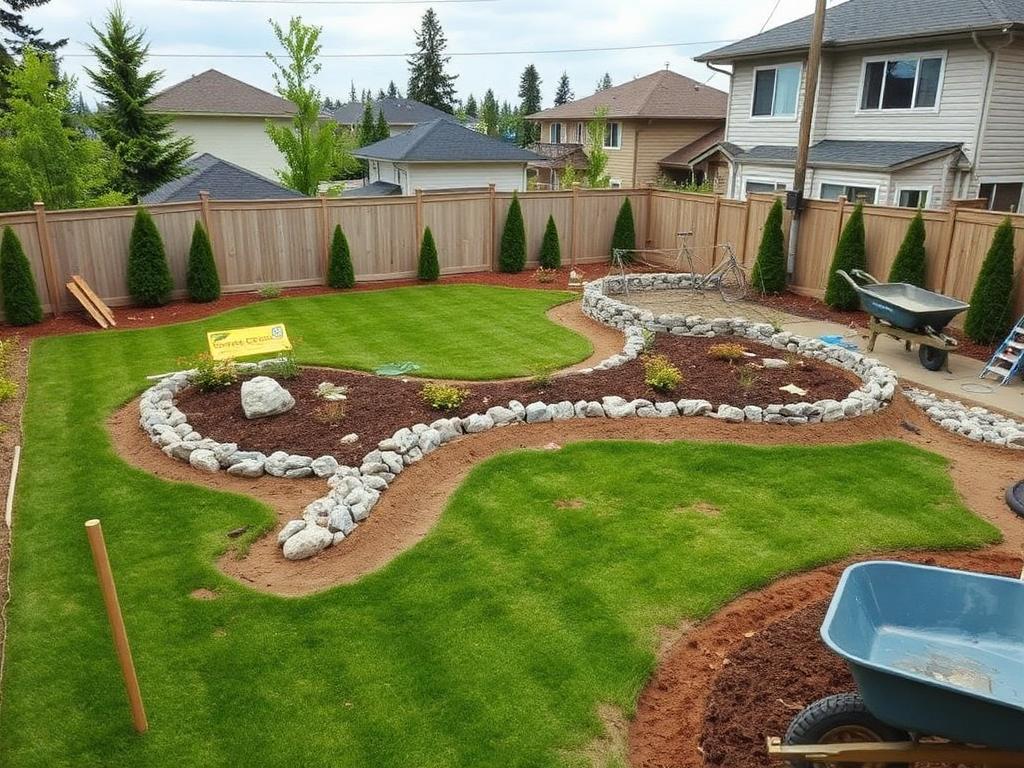 Backyard Renovations project in Edmonton by GreenLand Contracting